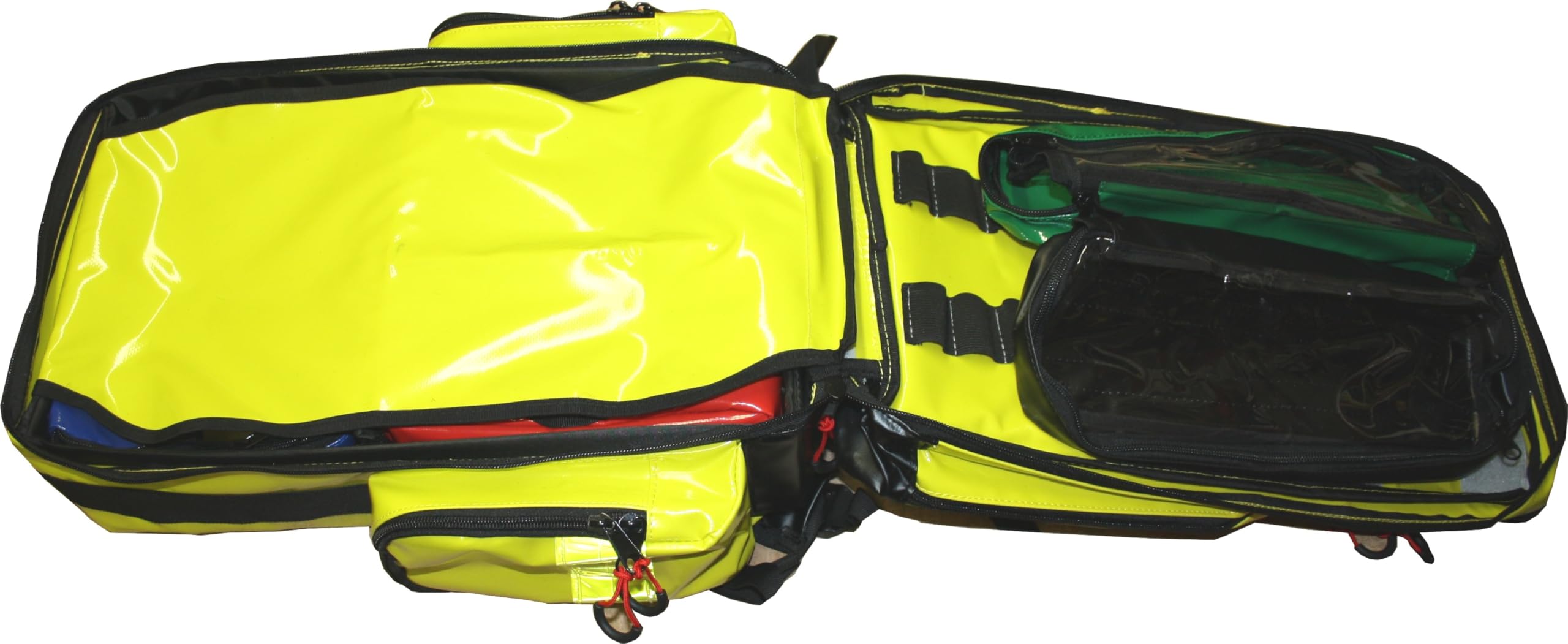 Notfallrucksack Medicus/PRO - LEER - gelb aus Plane mit gelben Reflexstreifen