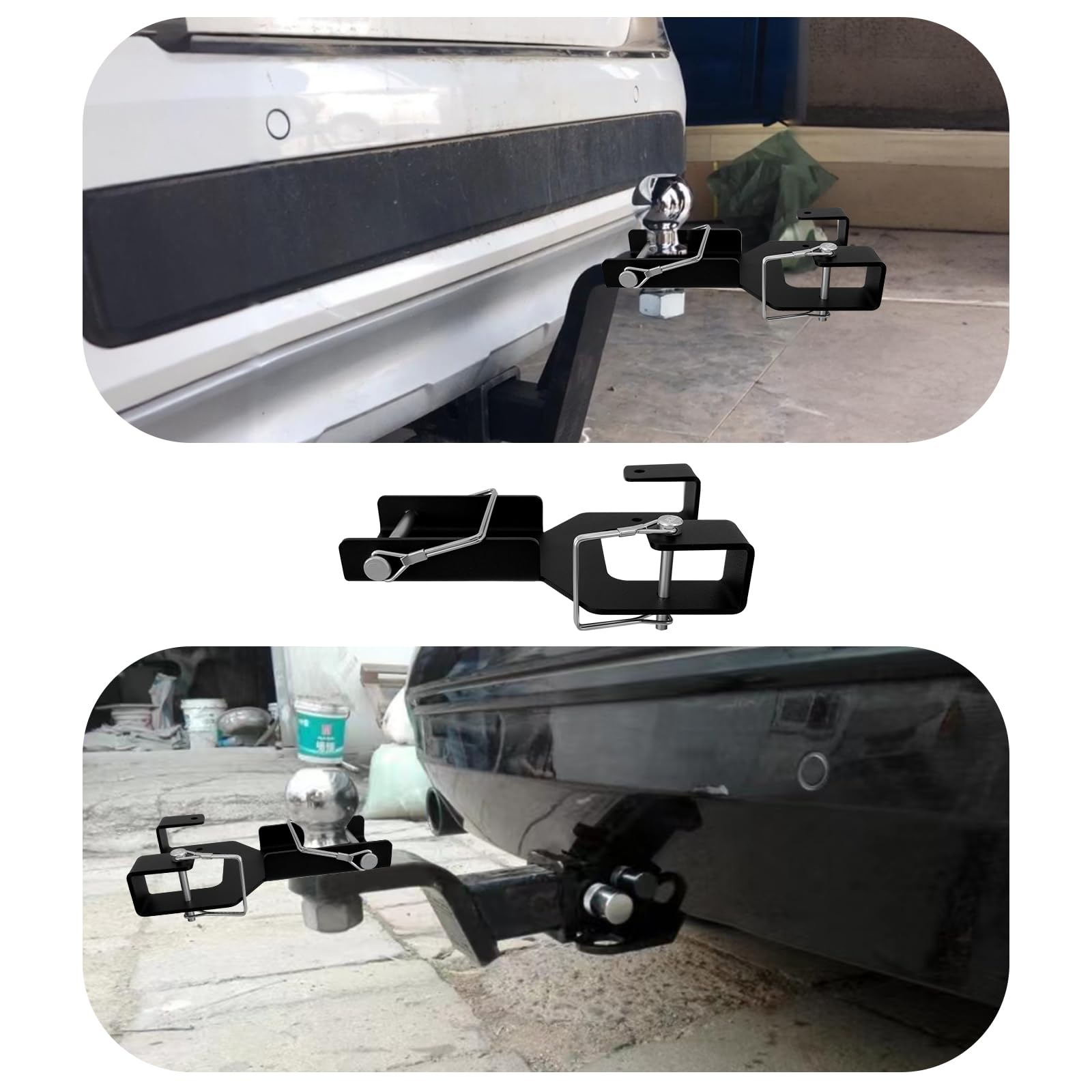 Garbage Hitch Receiver,Garbage Hitch,Garbage Cans Hook Receiver for Wheeled Garbage Cans or Garden tool - Image 4