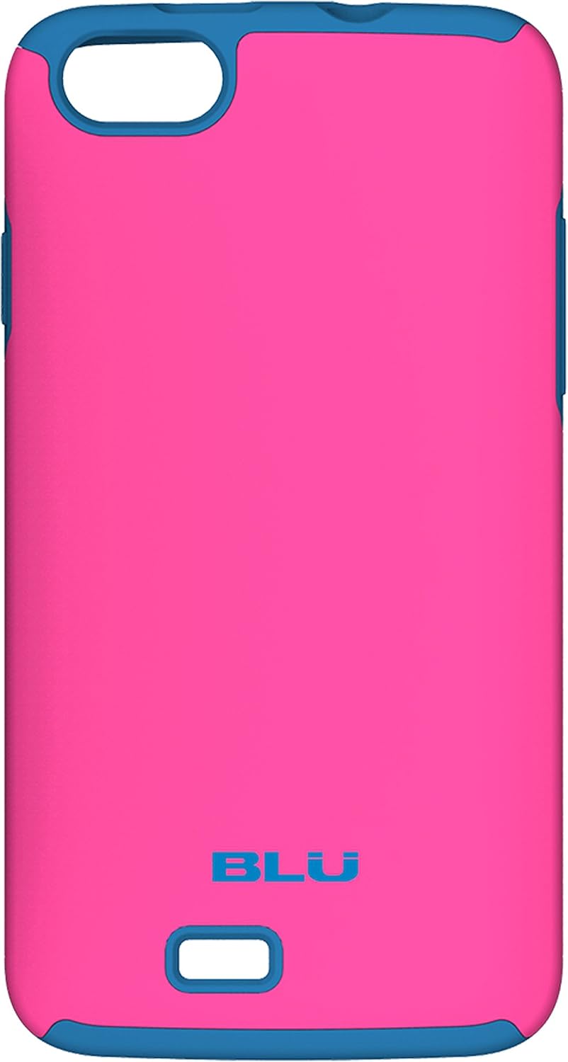 BLU ArmorFlex PC+silicon case for Studio 5.0C and Studio 5.0CE - Carrying Case - Retail Packaging - Neon Pink+Blue