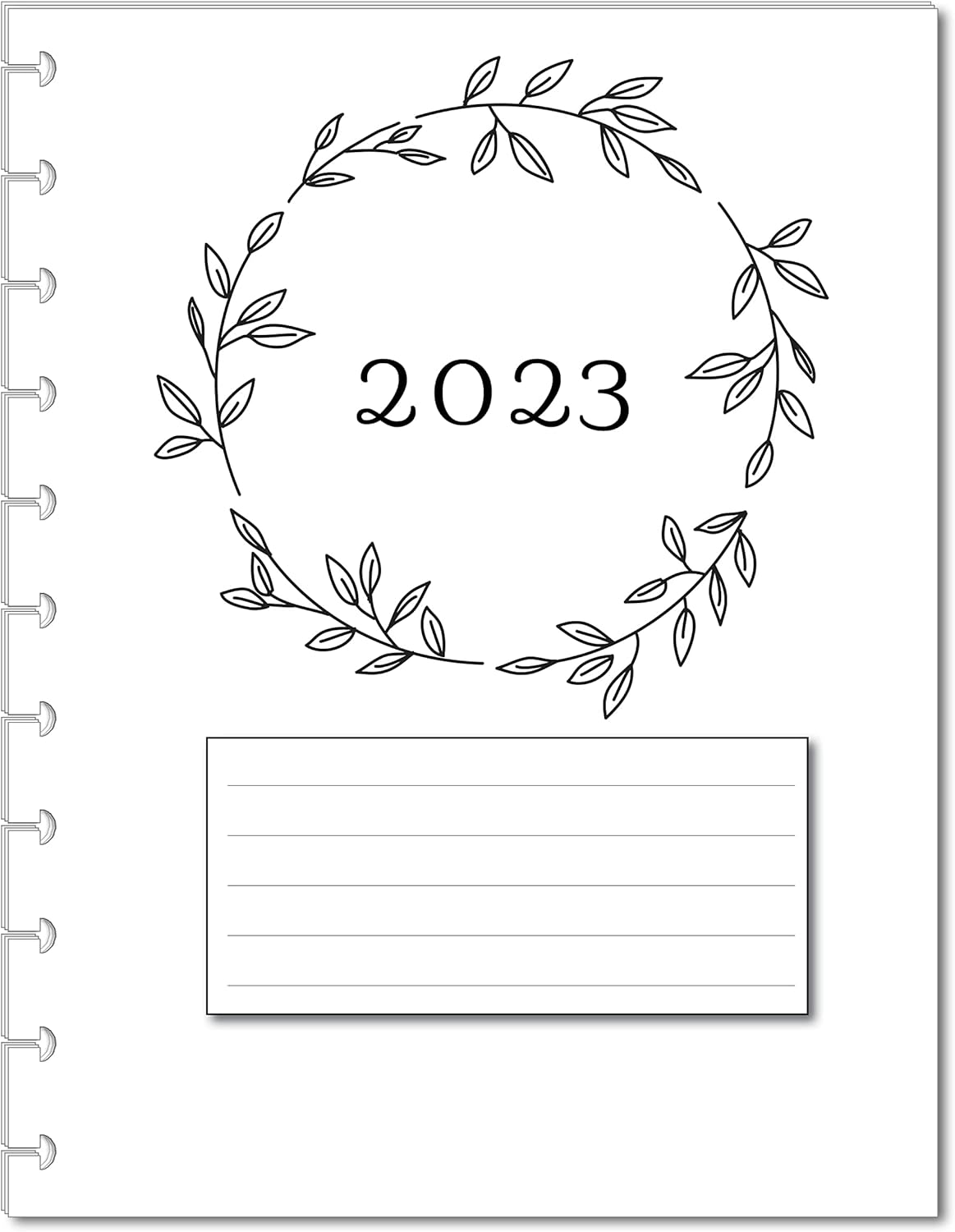 2023 Monthly Calendar Refills for 11 Disc Discbound