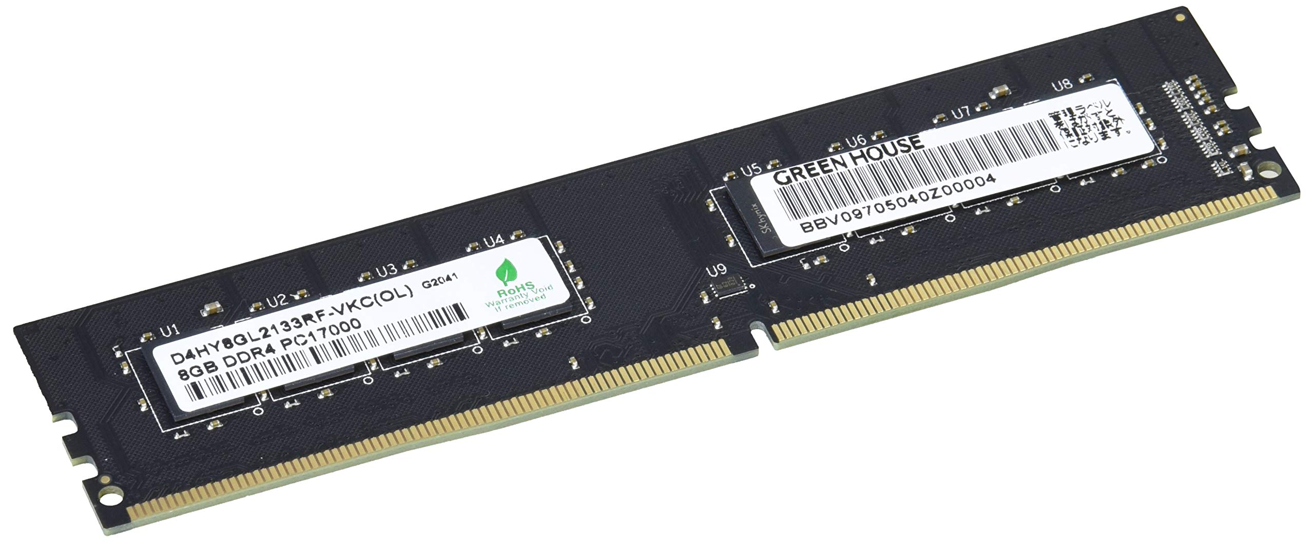 GREEN HOUSE DDR4 16GB(8GB×2） PC17000 メモリ Amazon | グリーンハウス DDR4 SDRAM デスクトップPC用 メモリ 288pin