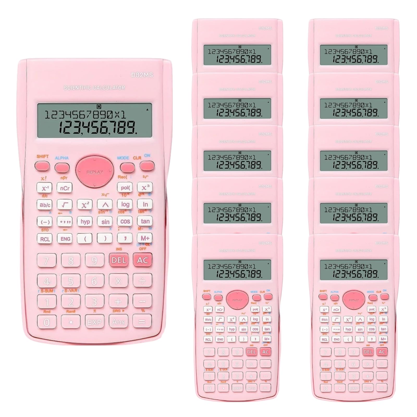 Calculatrice scientifique, calculatrice de mathématiques scientifiques à 2 lignes, calculatrice de fonction calculatrice pour étudiants, algèbre, géométrie, caculateur de base pour étudiants du