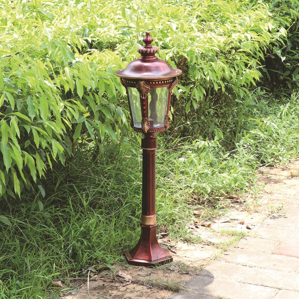 Générique Lampadaire en verre ondulé à l'eau rouge