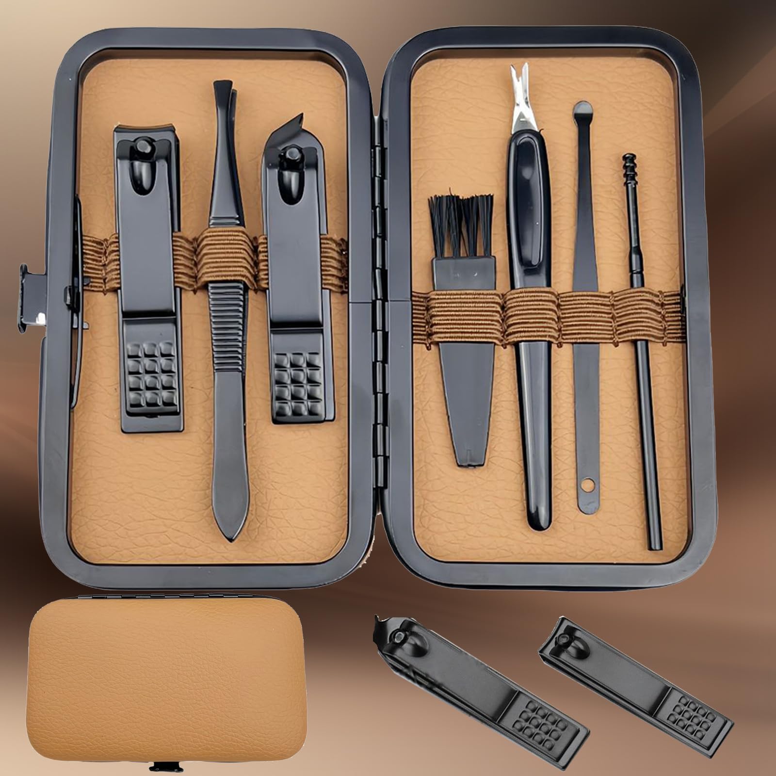 7 Pcs Stainless Steel Nail Clipper Pedicure Kit - Nail Care Tools for Women Men