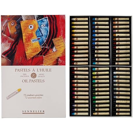 Sennelier Oil Pastel Cardboard Set: Unparalleled Artistic Expression in 72 Vibrant Shades