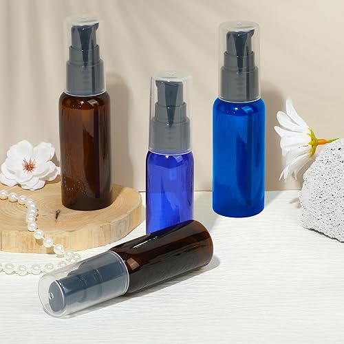 Miniatura 8 de VIDELLY 10 botellas de viaje dispensadoras de botellas dispensadoras de botellas de plástico de 1.7 fl oz, botella de plástico transparente para