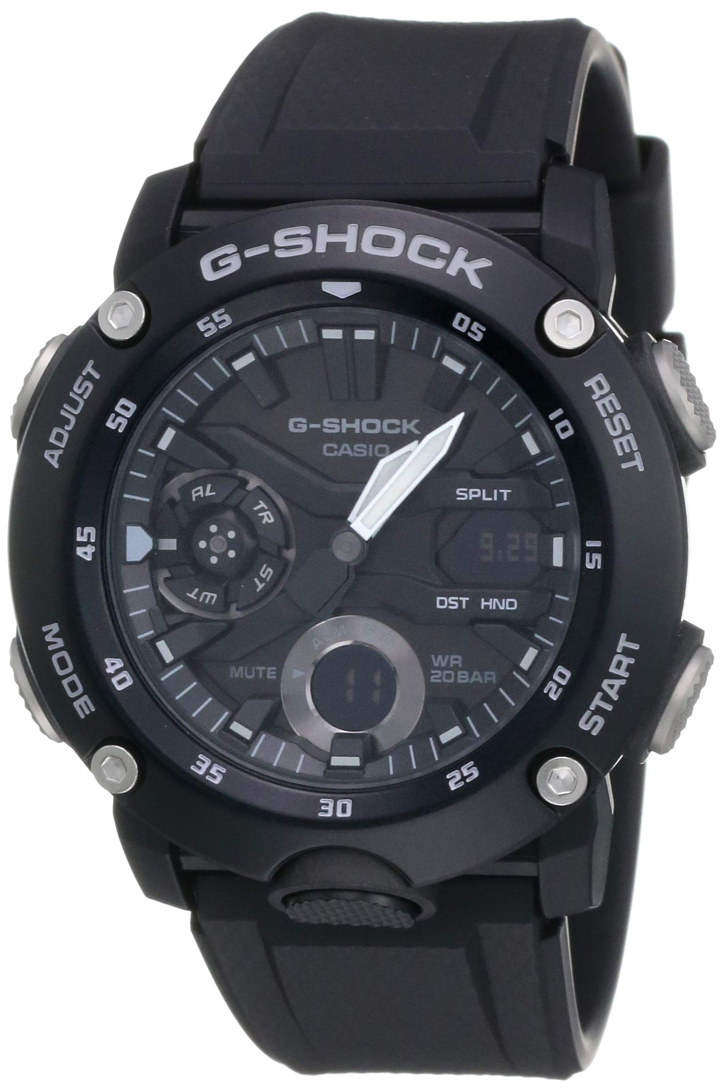 Casio GShock GA2000S1A Carbon Core Guard Digital Analog Mens Watch