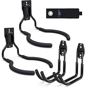3-H Weed Eater Hanger 2 Pack,2 Large Garage Wall Hooks,1 Extension Strap,Utility Weedeater Rack,Tool Hangers for Organizing and Hanging Weed Wacker,Leaf Blower,String Trimmer,Power Tool in Garden