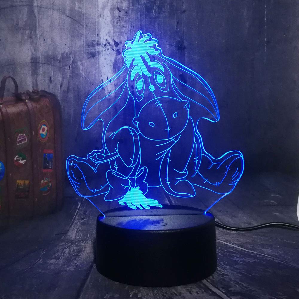 FISSEN 3D Batteur De Jazz LED Lampe D'illusion Optique Lampe Lumière De