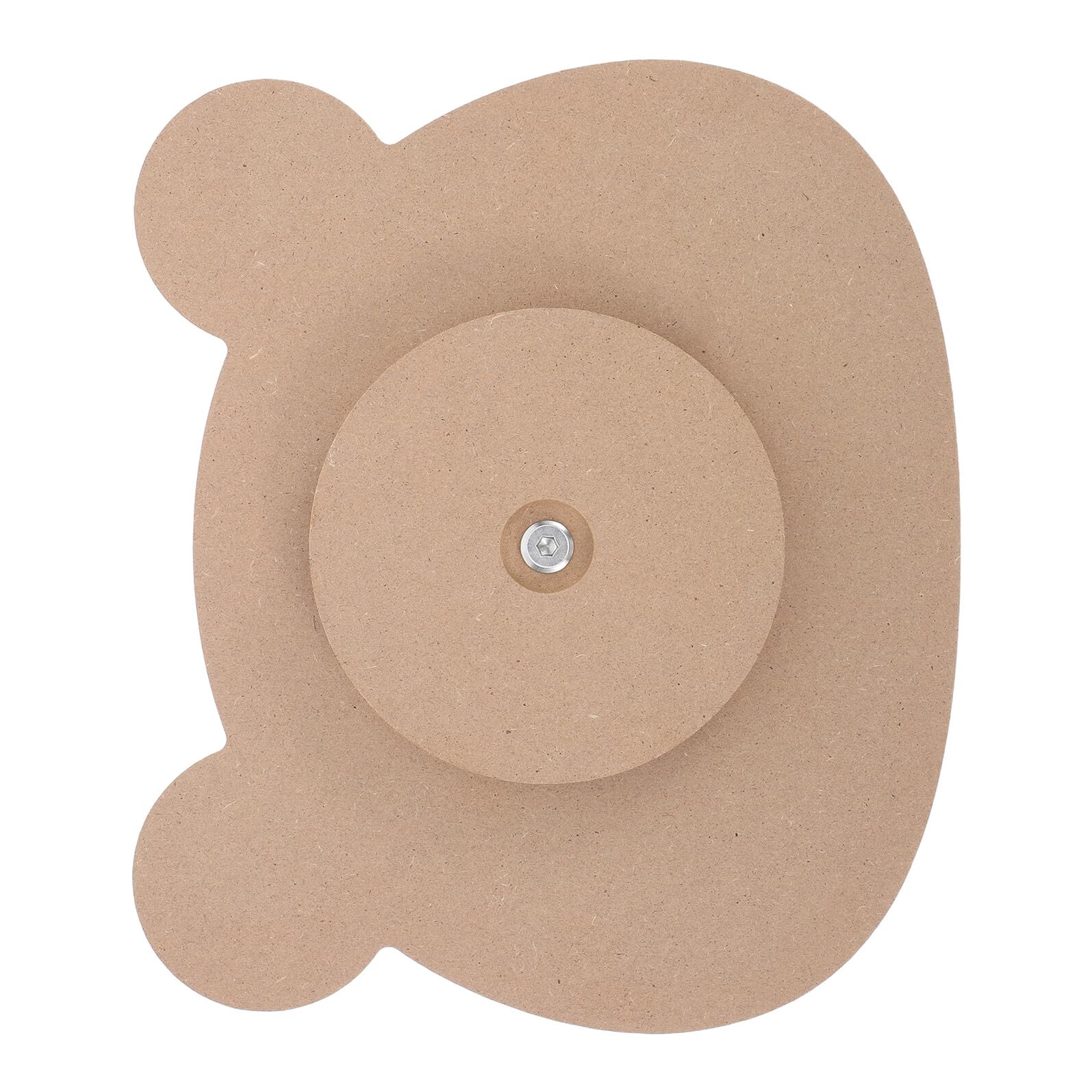 SOIMISS Stampo per Formatura Piatto in Ceramica a Forma di Orso in Legno Base, Set per Modellazione Argilla Artigianale, per Hobby Creativi e Laboratori Domestici