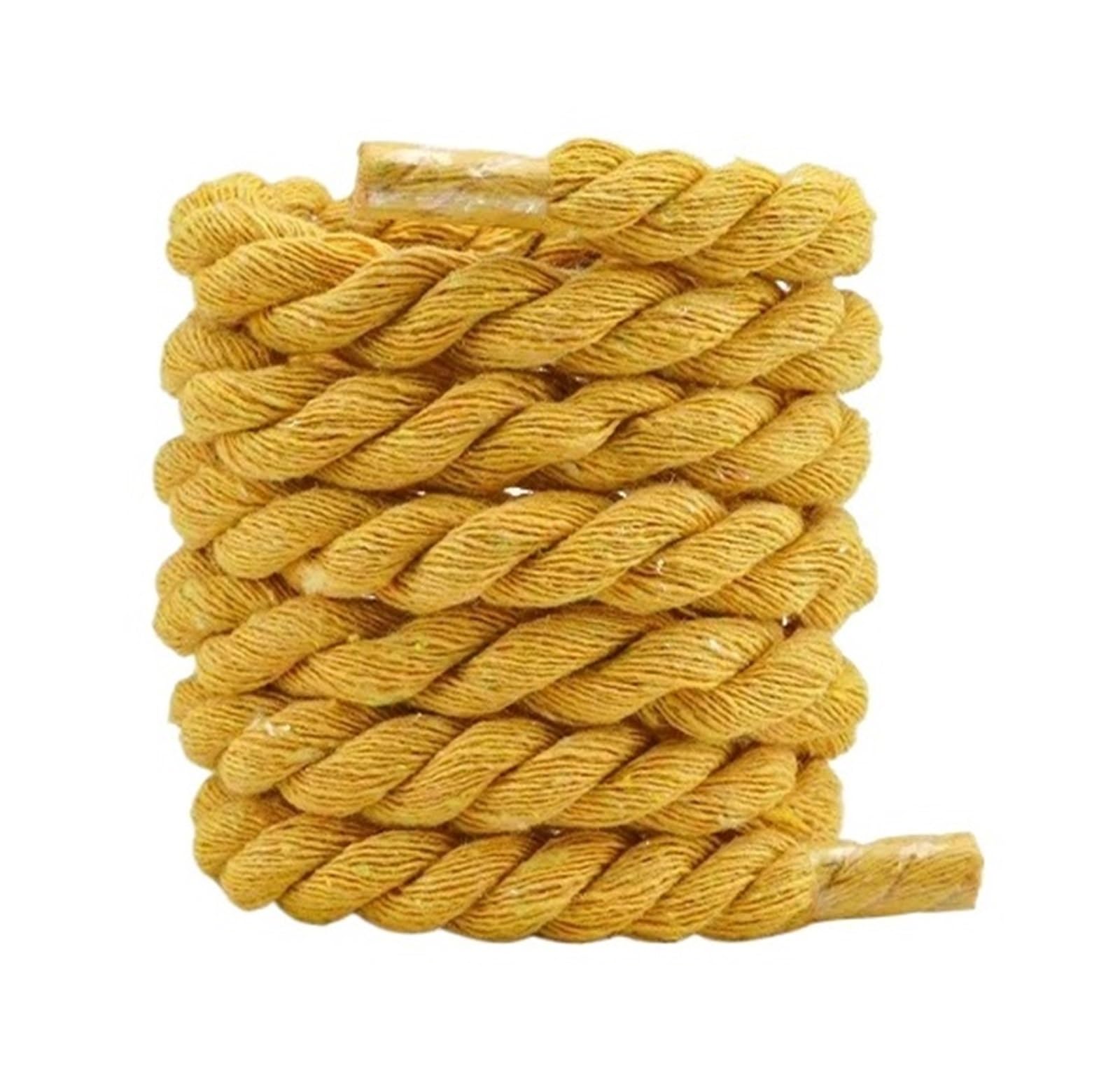 GPDNBIEU Shoelaces, Round Shoelace Cotton Weaving Bold Shoelaces For Sneakers Colorful 1CM Thicker Running Boots Shoe Laces(Yellow,140cm)