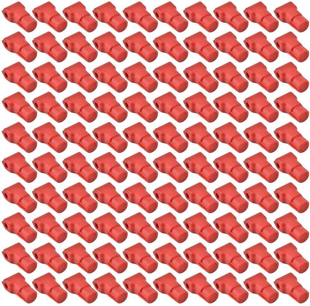 Magnetic Display Shelf Lock, 100 Pcs Anti Theft Hook Set | Retail Store Anti Theft Lock with 4.5mm, 6mm, 7mm Holes, ABS Plastic, for Supermarkets and Merchandise Displays