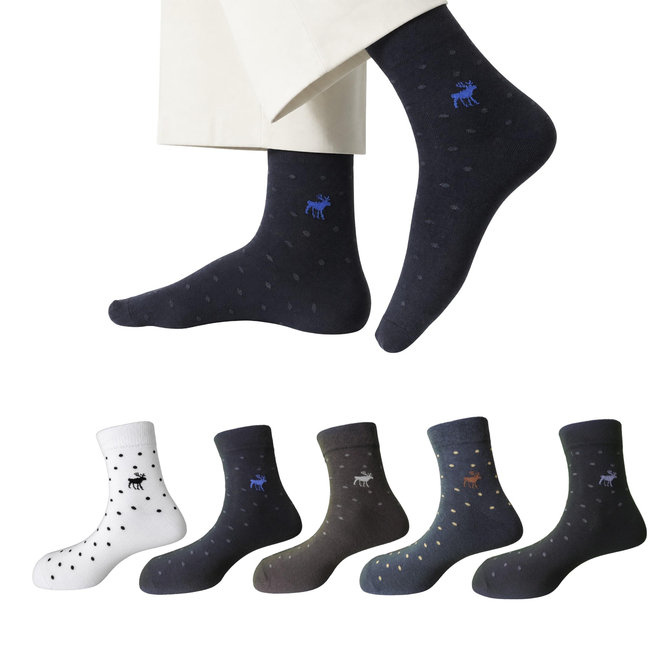sole-d pairs 5 unisex ankle socks – breathable cotton low cut socks for men & women (multicoloured, anti-slip heel grip) | sldp-0028 | polka print