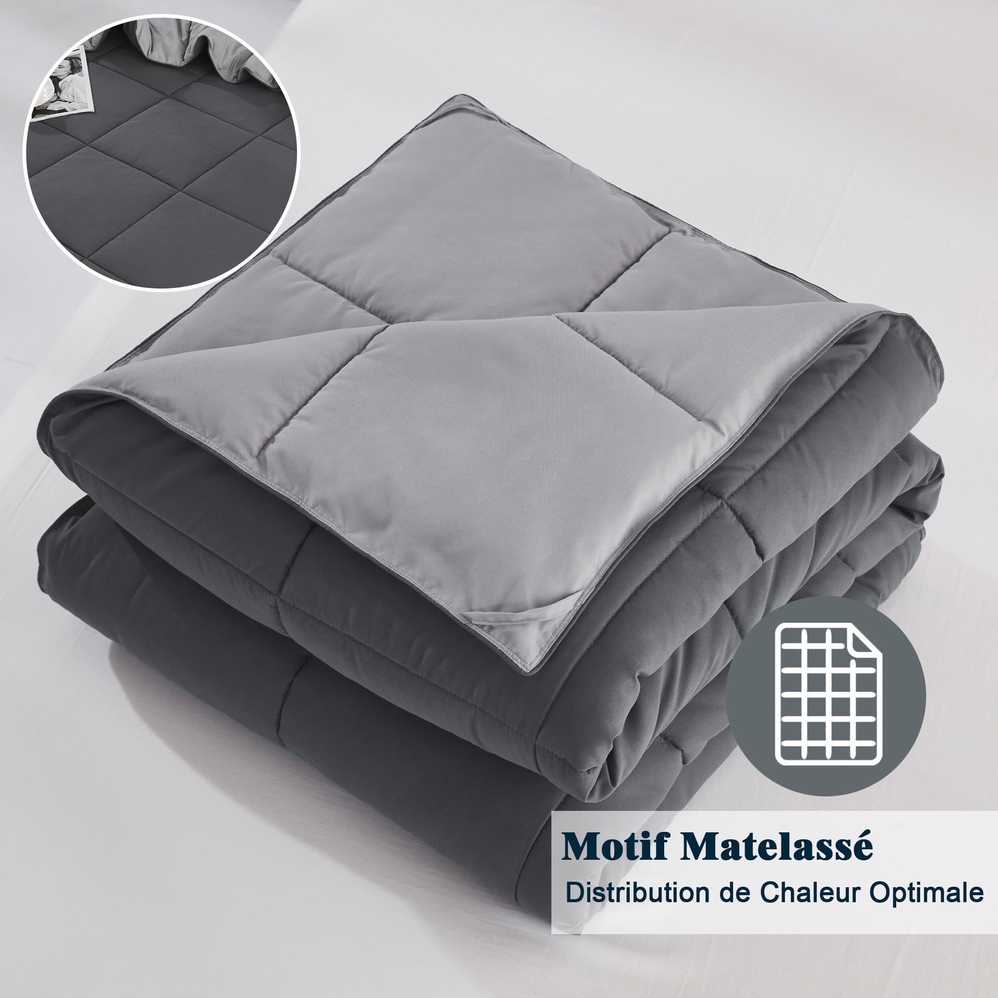 HIG Dekbed, 240 x 260 cm, 3-delig, voor tweepersoonsbed, 200 g/m²