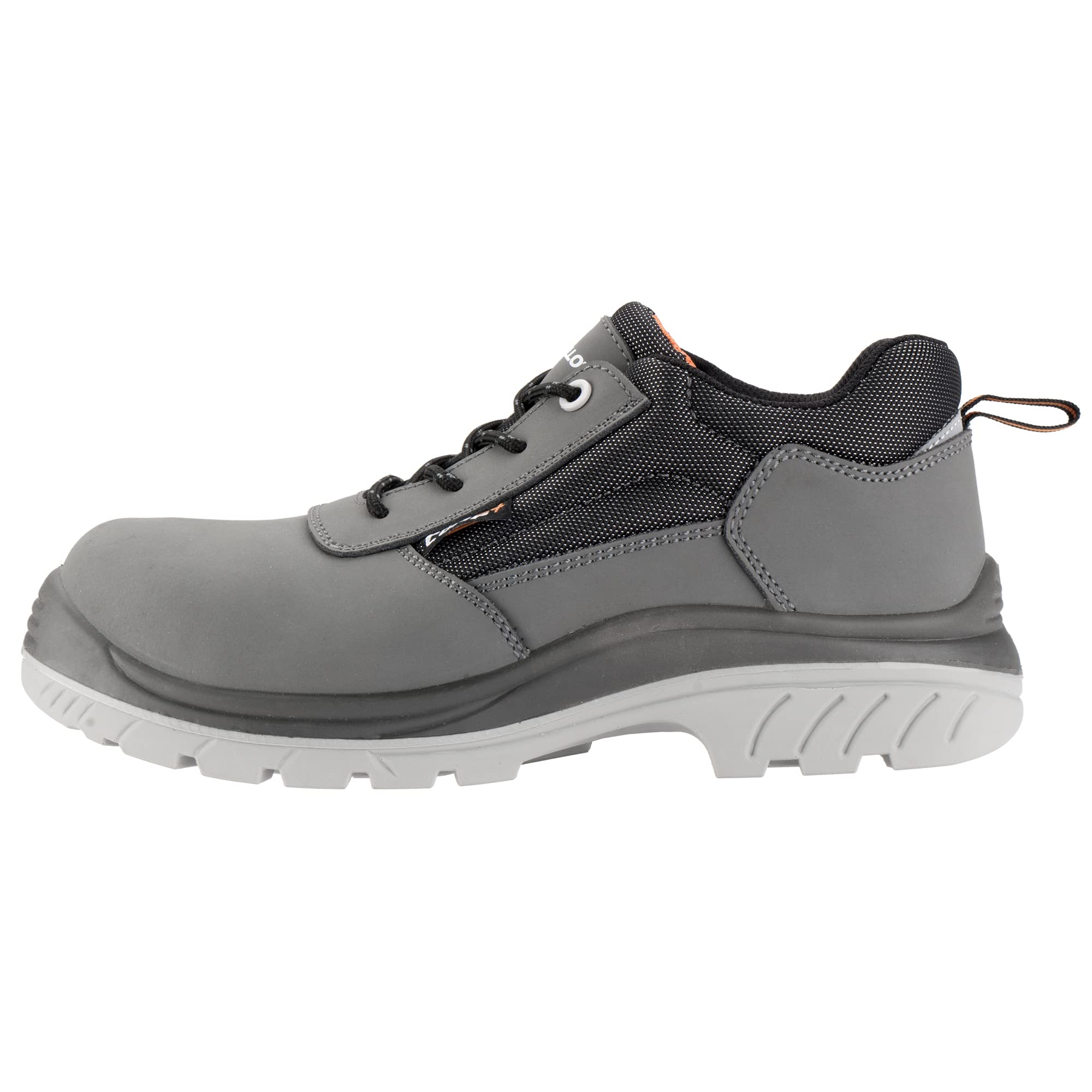 Bellota 72308GJS340 - Zapato de Seguridad Comp+ Nobuck S3 Gris de Hombre y Mujer (Talla 40) de Piel Hidrofugada Nobuck, Acolchada y Resistente