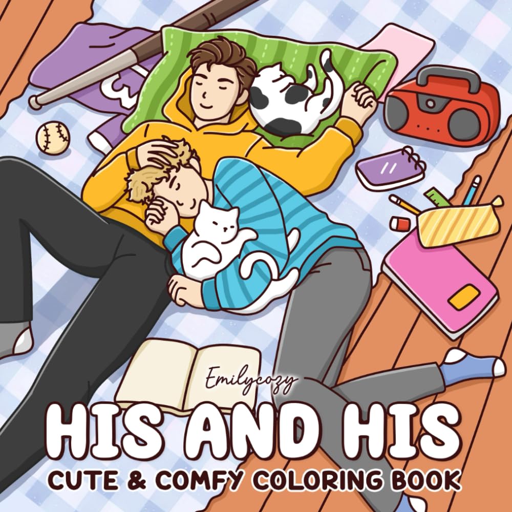 His & His: A Cozy Couple's Coloring Book of Everyday Love (Couple Moments Coloring)