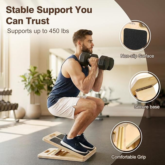 Tabla de estiramiento ajustable ElaraFit para pantorrillas miniatura 5