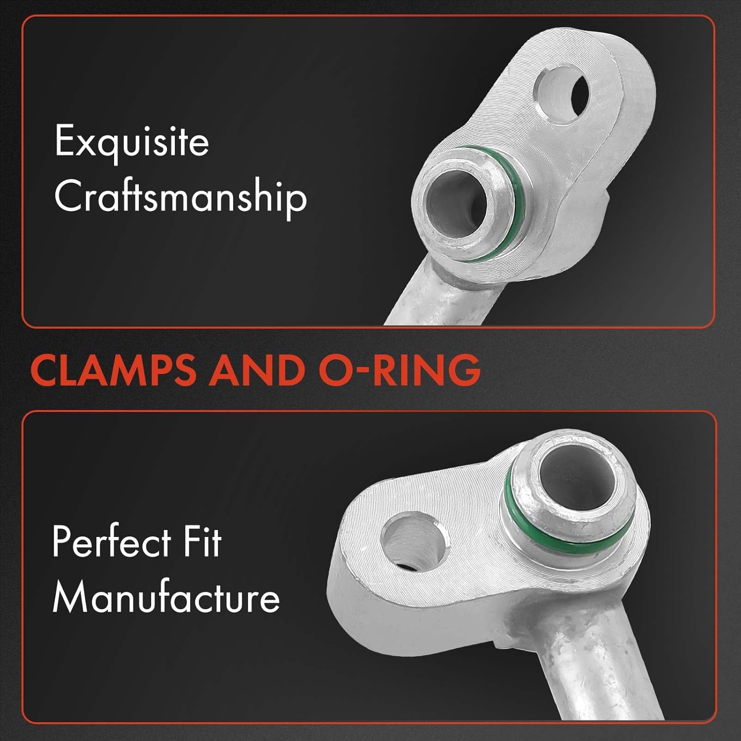 A-Premium A/C Discharge Line Hose Assembly Compatible with Honda Civic 2012-2015 & Acura ILX 2013-2015, 1.8L 2.0L, Sedan, Compressor to Condenser