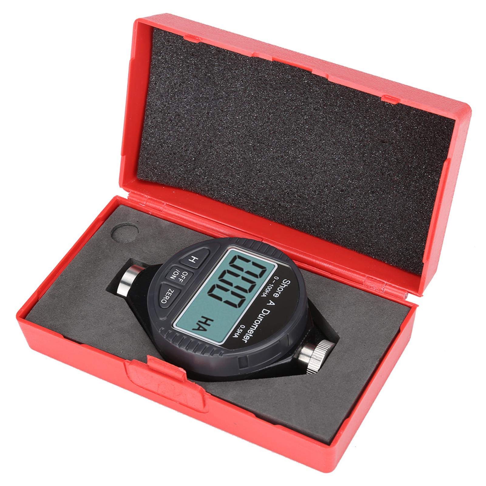 Portable Digital Hardness Gauge 0-100HD Shore A Hardness Tester Hardness Tester with LCD Display for Rubber, Tire, Plastic, Thermoplastic, Flooring