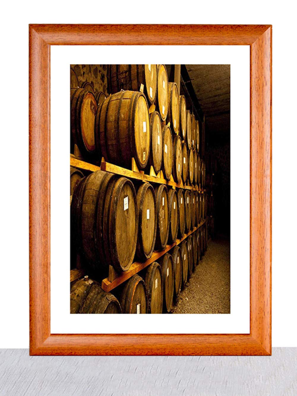 Photo frames, Solid Wood A3 Wall Photo Frame 29.7 × 42cm Red Picture Frames for Home Decor(Brown,A4 desktop 21 x 29.7cm)