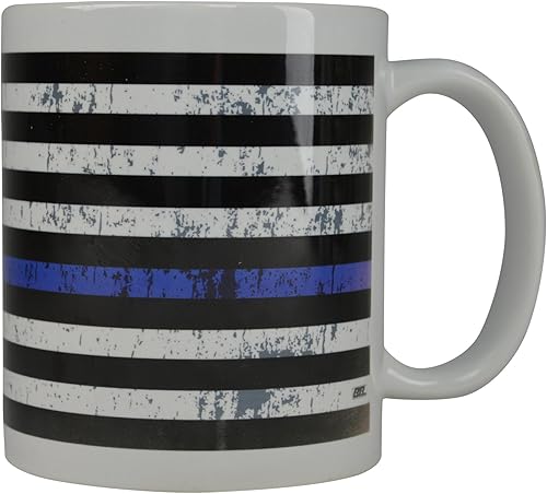 Miniatura 5 de Rogue River Tactical Paquete de taza de café de policía con la bandera de línea azul de Estados Unidos y I Like Big Busts Cop - Juego de tazas para