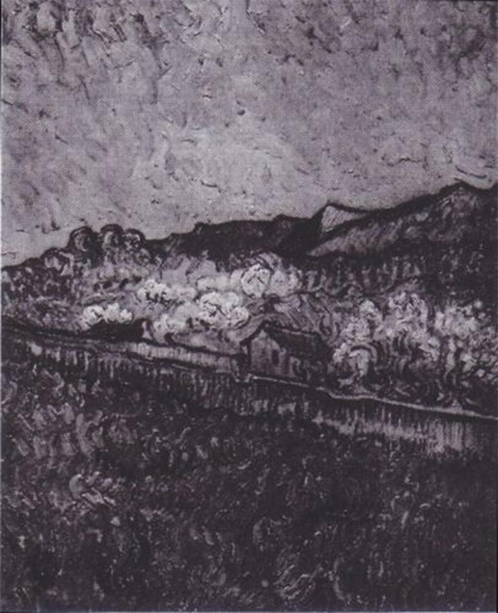 ARTXLXXBN Famous Prints Artwork Pictures Poster Painting Art Enclosed Field with a View of a Mountain Landscape Artwork Landscape Pictures for Home Decor 60x90cm