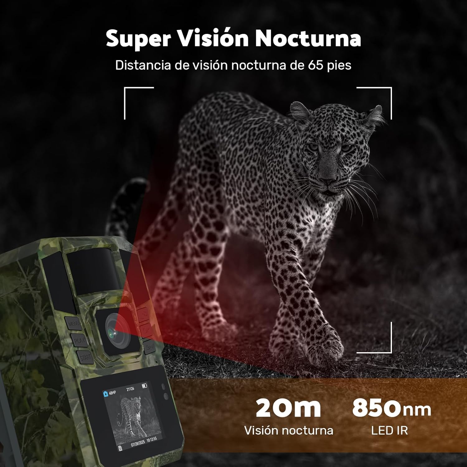 VXK T6 Trail Camera capturing a deer in 4K video