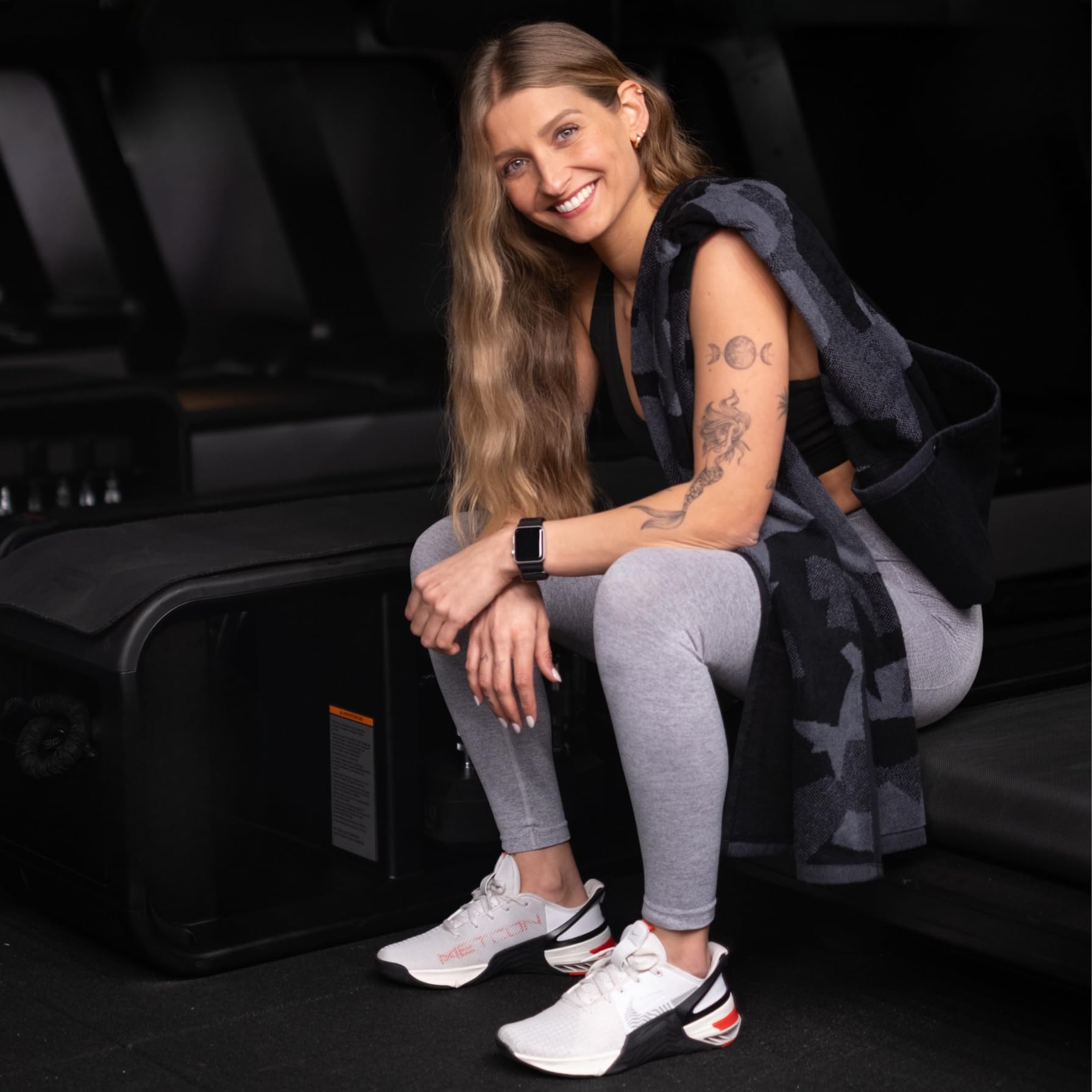 Ręcznik fitness i sportowy ręcznik I ekstra obszar twarzy I funkcjonalny I 125 x 50 cm I 100% bawełna I Ręcznik na siłownię do uprawiania sportu i fitnessu I Idealny dodatek na siłownię i
