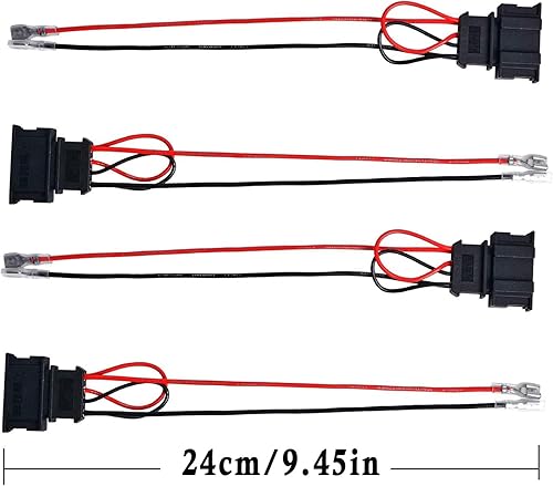 Miniatura 6 de Paquete de 4 adaptadores de arnés de cable de altavoz de repuesto para arnés de altavoz Volkswagen VW Jetta GLI GTI Beetle Golf Passat Polo Car