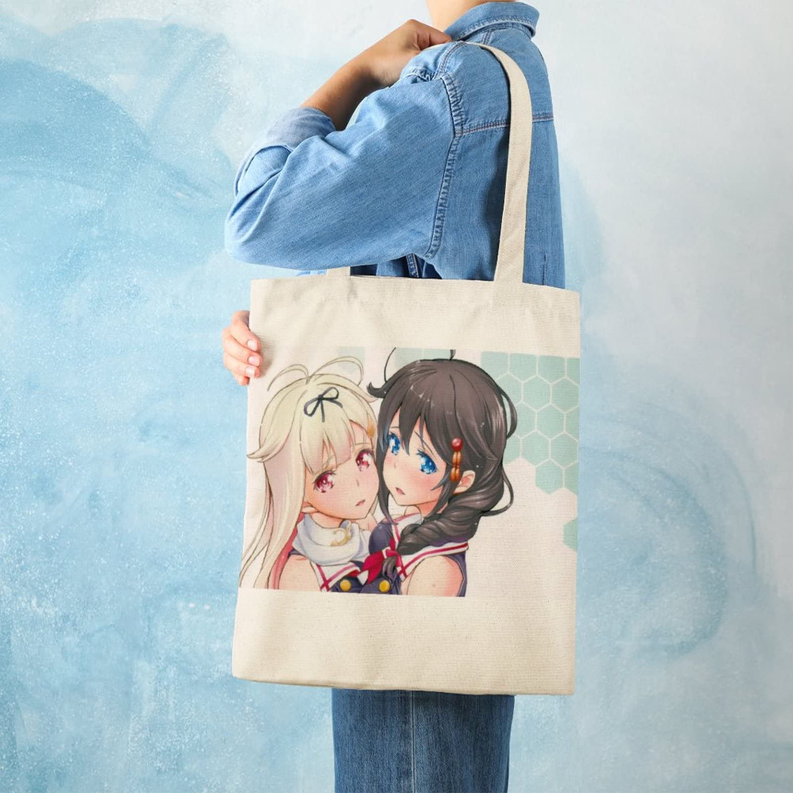 Amazon.co.jp: 艦これ 夕立&時雨シンプル トートバッグ 大きめ 肩掛け