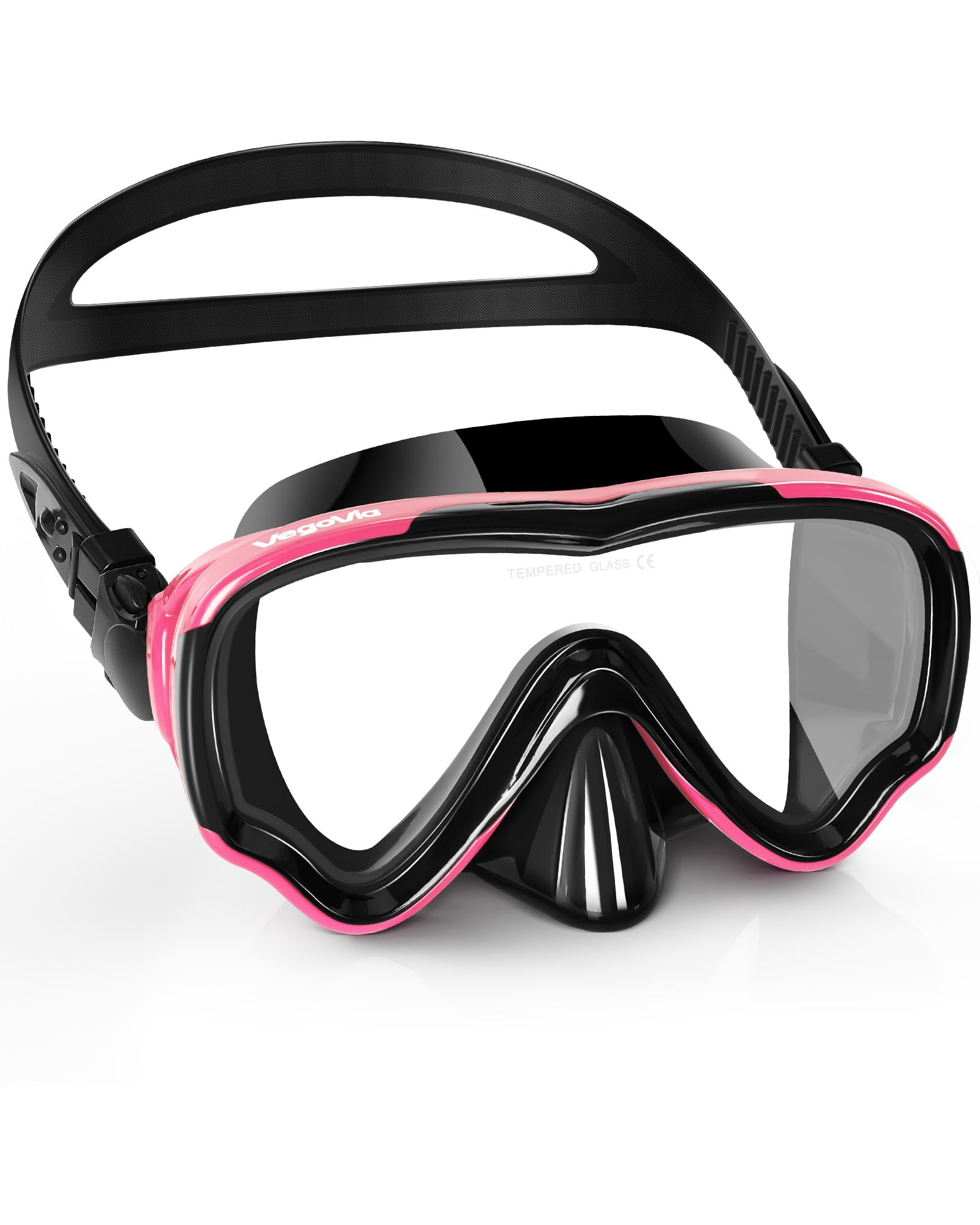 Adult Swim Goggles with Nose Cover, 180° Clear Wide View No Leak Diving Mask Pool Goggles for Women Men Adult Youth
