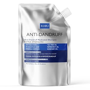 Anti Dandruff Shampoo Anti Fungal Dandruff Mens Shampoo Medicated Clarifying Psoriasis Biotin w Salicylic Acid For Dry Itchy