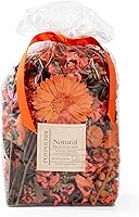 Vista 1 de Bolsa de popurrí con fragancia para decoración del hogar, florero y cuenco de pétalos florales (naranja)