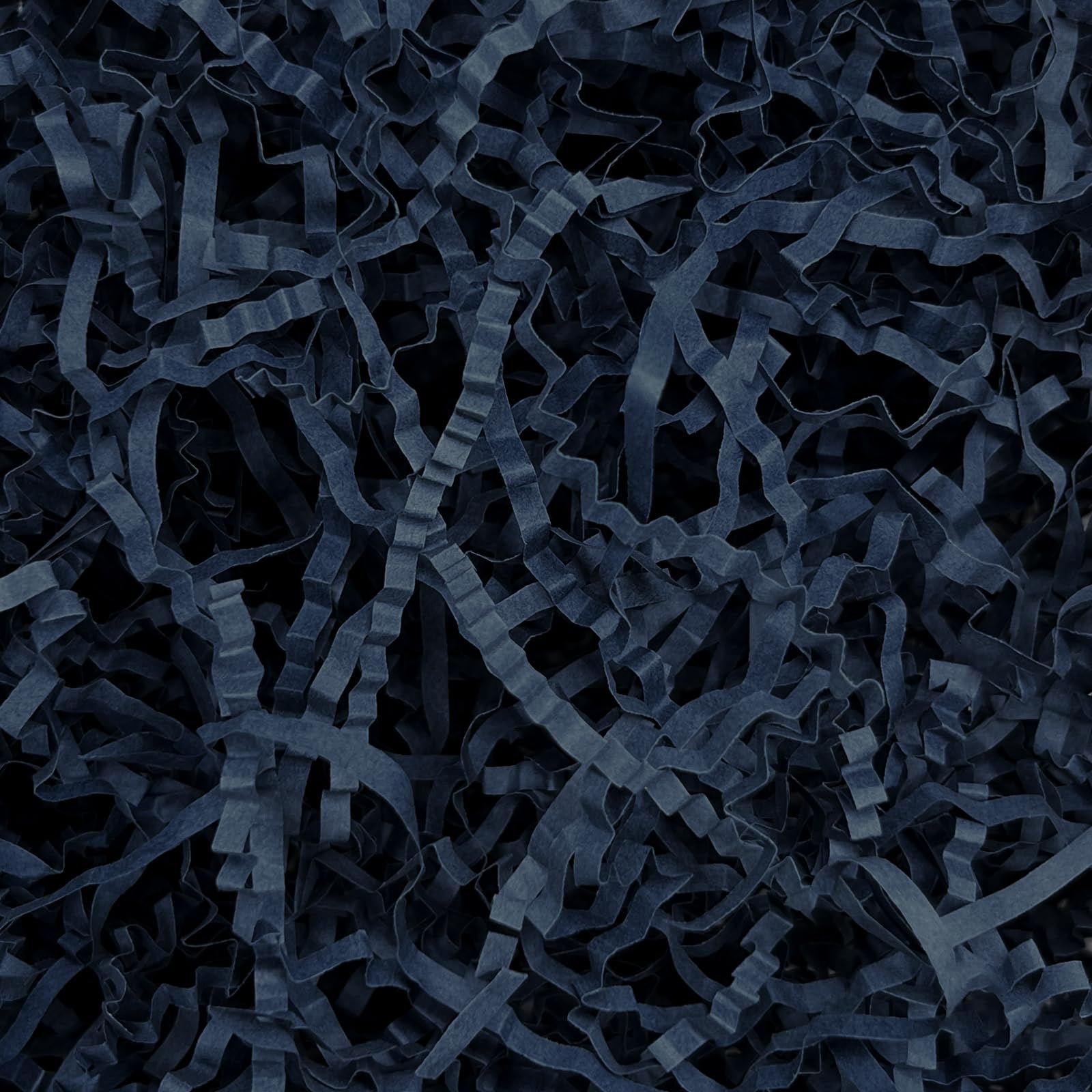 Tisspoms Deep Navy Blue Crinkle Cut Paper Shred Filler, 1 LB Basket Filler Shredded Paper, Confetti Stuffing for Basket Filling, Halloween, Christmas, Birthdays, Gift Wrapping, Stuffer Party Supplies