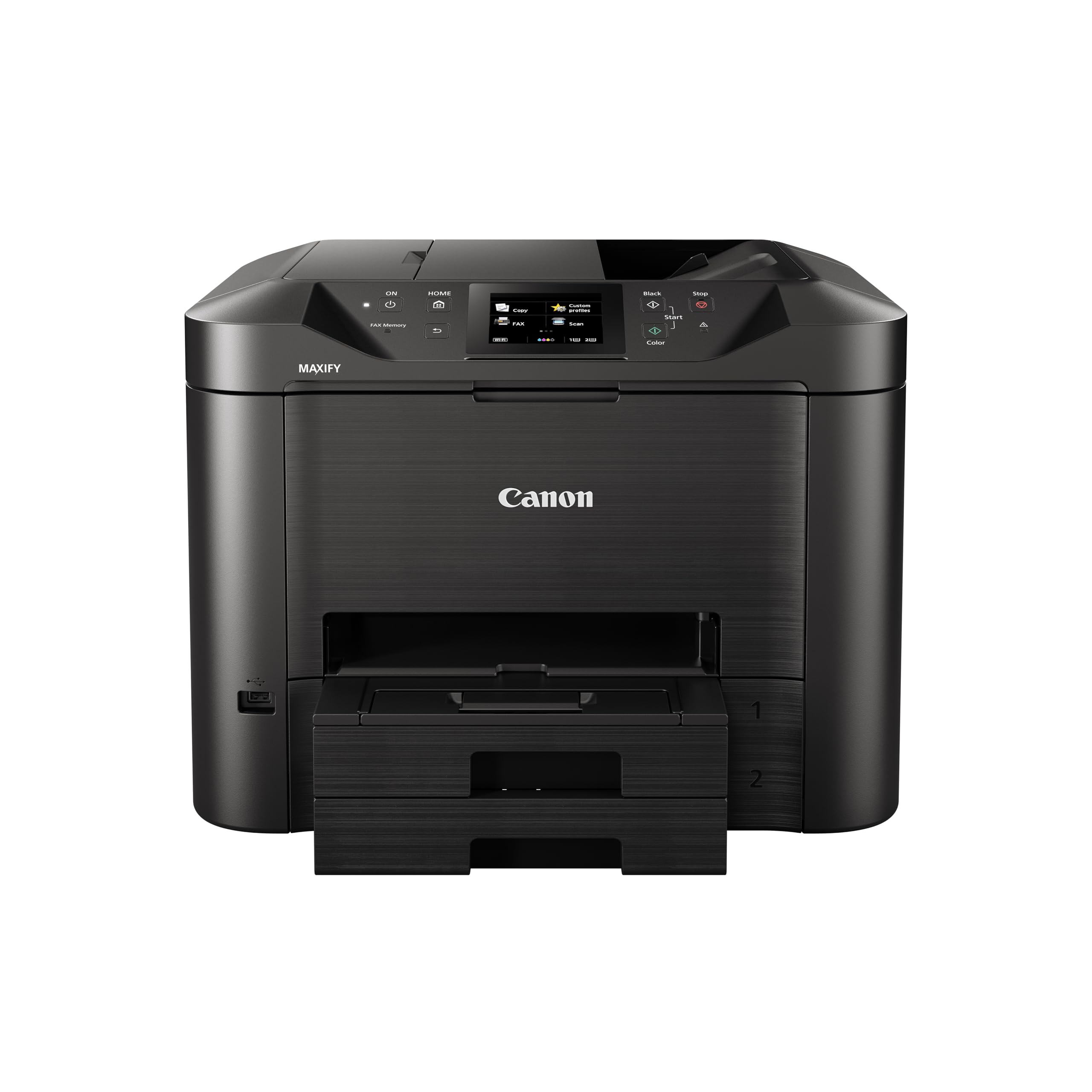 Canon MAXIFY MB5450 All-In-One Inkjet Colour Printer - A4 Print, Copy, Scan, Fax - 500 sheet capacity, Wi-Fi, Ethernet, Cloud Link - ADF, Double Sided Scanning - Small Office Printer