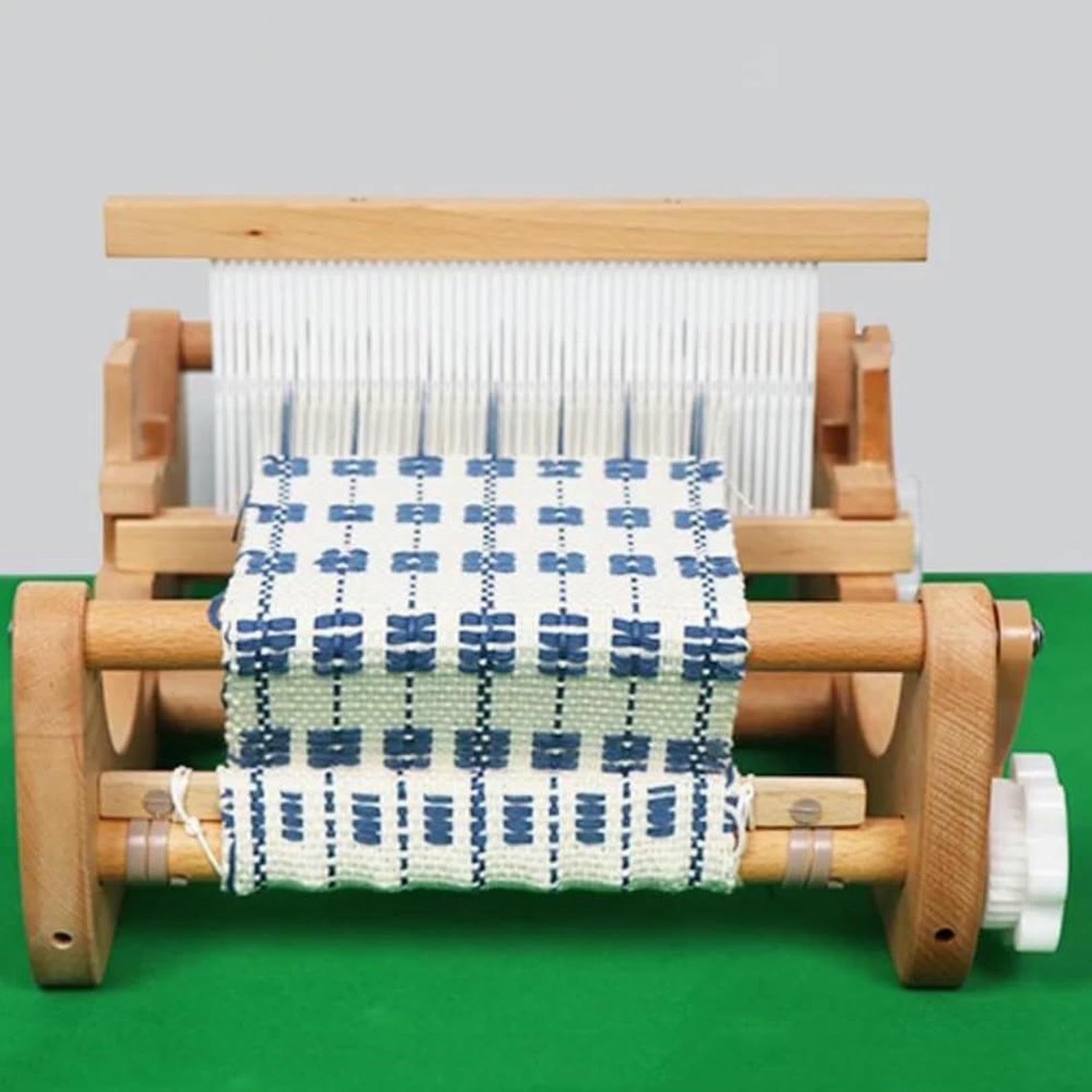 Kit telaio per tessitura, macchina per maglieria tessuta a mano fai da te, supporto per la casa in legno per telaio per tessitura multi-artigianato, con pettine e bobina, per bambini principianti
