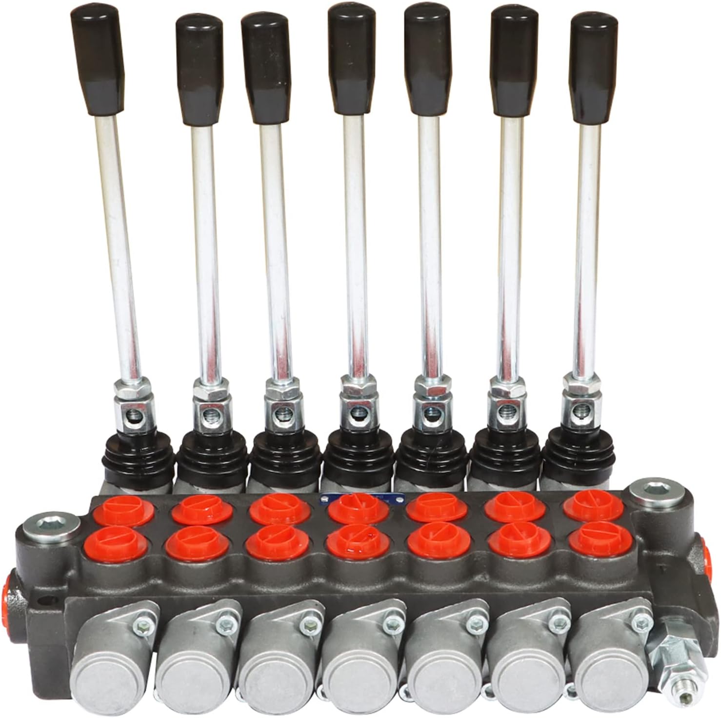 Hydraulic Directional Control Valve Double Acting 7 Spool 13GPM 3600PSI SAE Control Valve for Small Tractor Loader