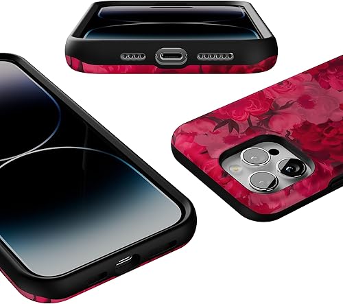 Vista 396 de Casely - Funda para iPhone 14 Pro Max, Viva La Vida, Frida Kahlo Floral Collage, compatible con MagSafe 10 Frida Kahlo Viva La Vida Collage