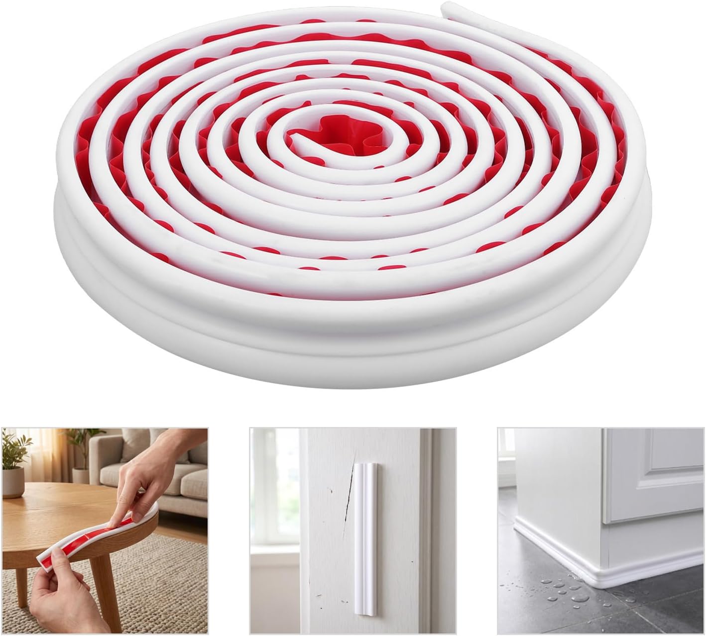 Self-Adhesive TPE Decorative Trim Strip for Shelf Edges