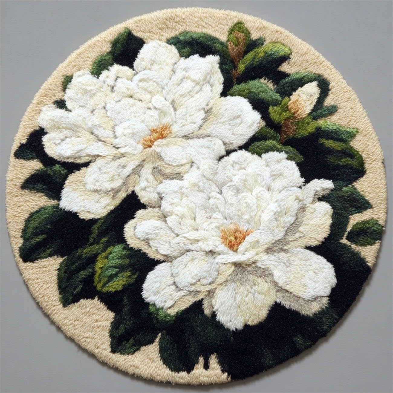 Kitquiver Tapestry Kits for Adults White Jasmine 50x50cm
