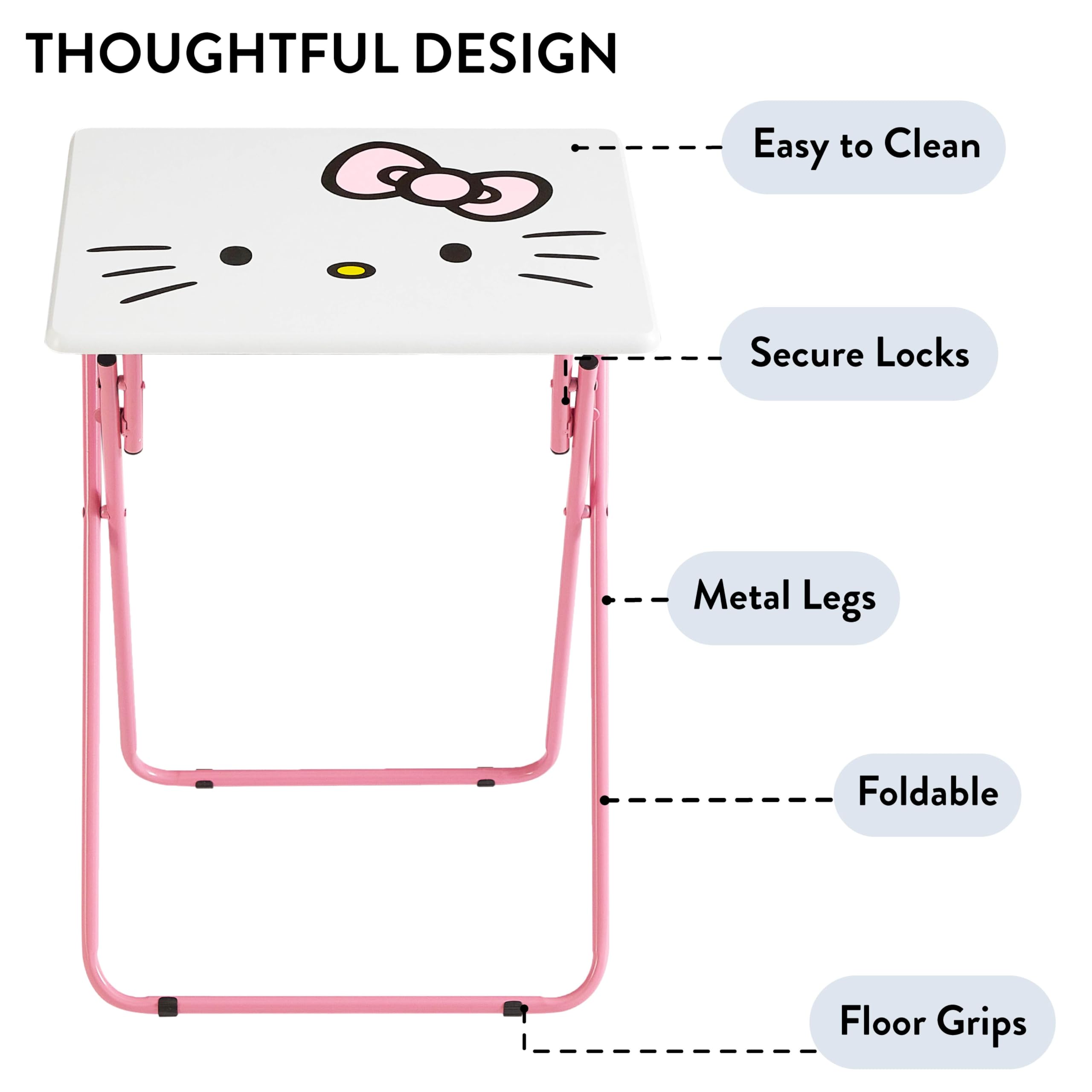 Amazon.com: Sanrio Hello Kitty Folding Tray Table,Portable Snack
