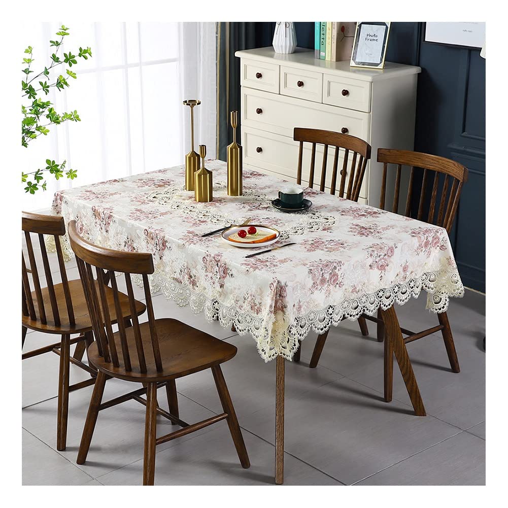 Nappe fleur macramé au design raffiné de broderie traditionnelle