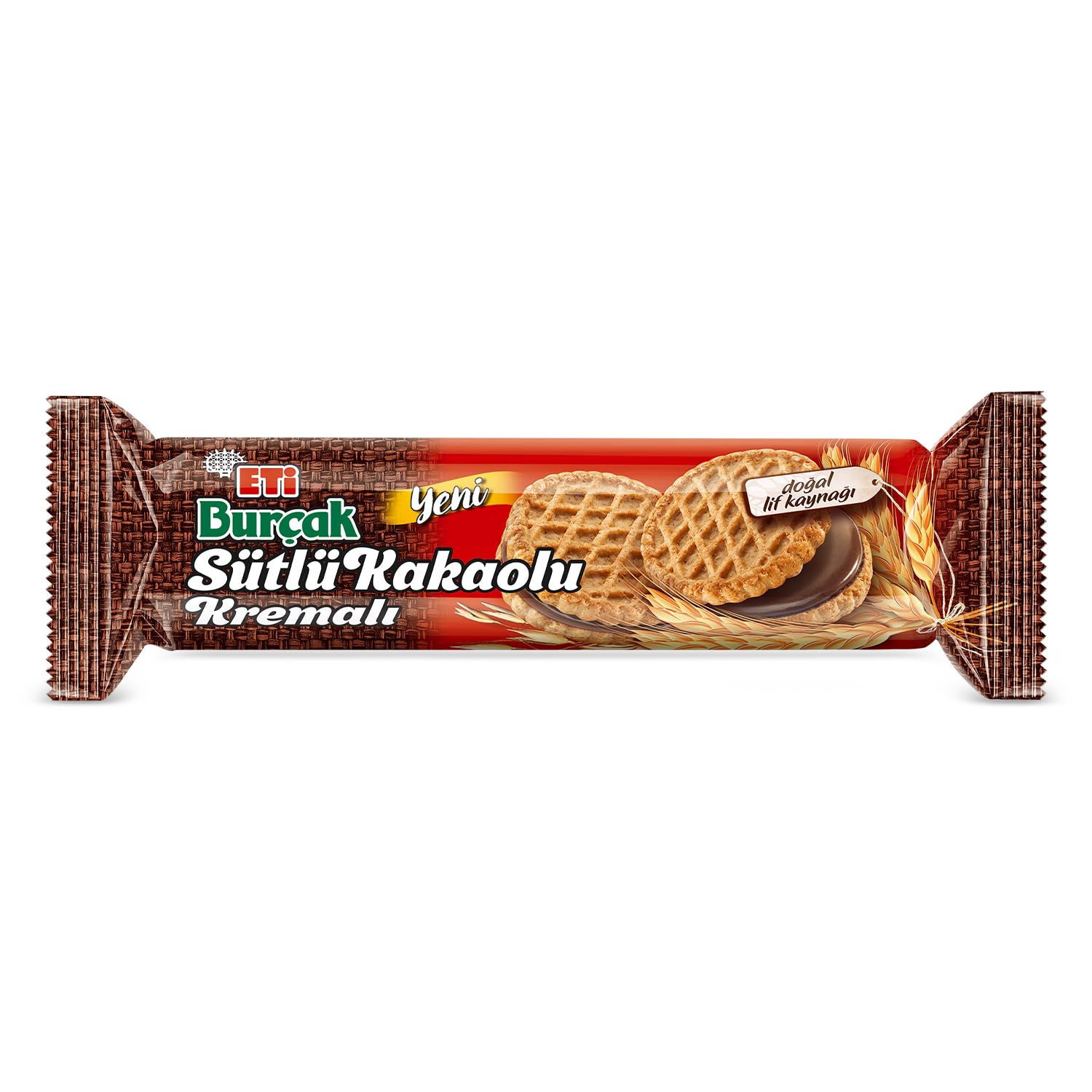 Eti Burçak Sütlü Kakaolu Kremalı Yulaflı Bisküvi (1 x 100 g)