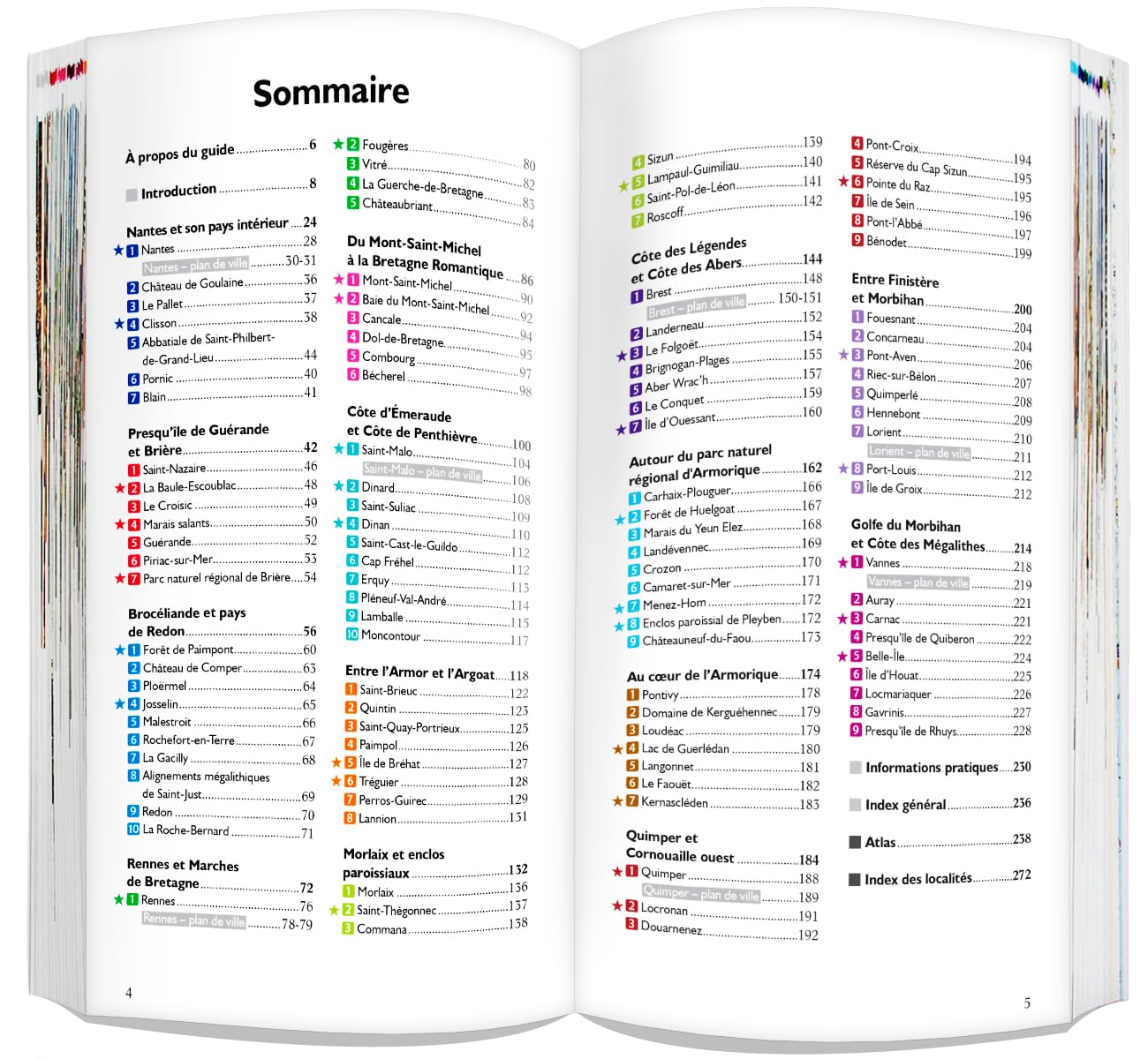 Bretagne: Guide + Atlas + Carte