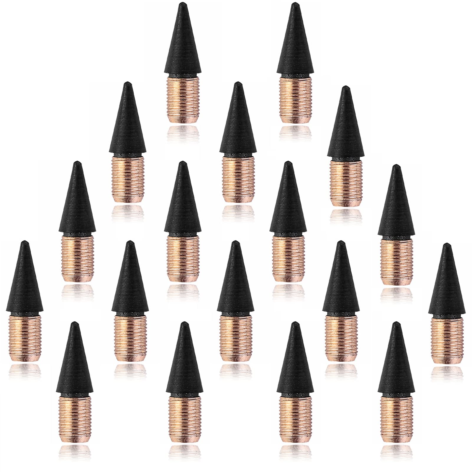 YUNYAN Pack of 18 Inkless Pencils Eternal Interchangeable Refills Graphite Pencil Infinity Pencil Eternal Pencil Replacement Head for Children Pencils Party Bags Children Gifts