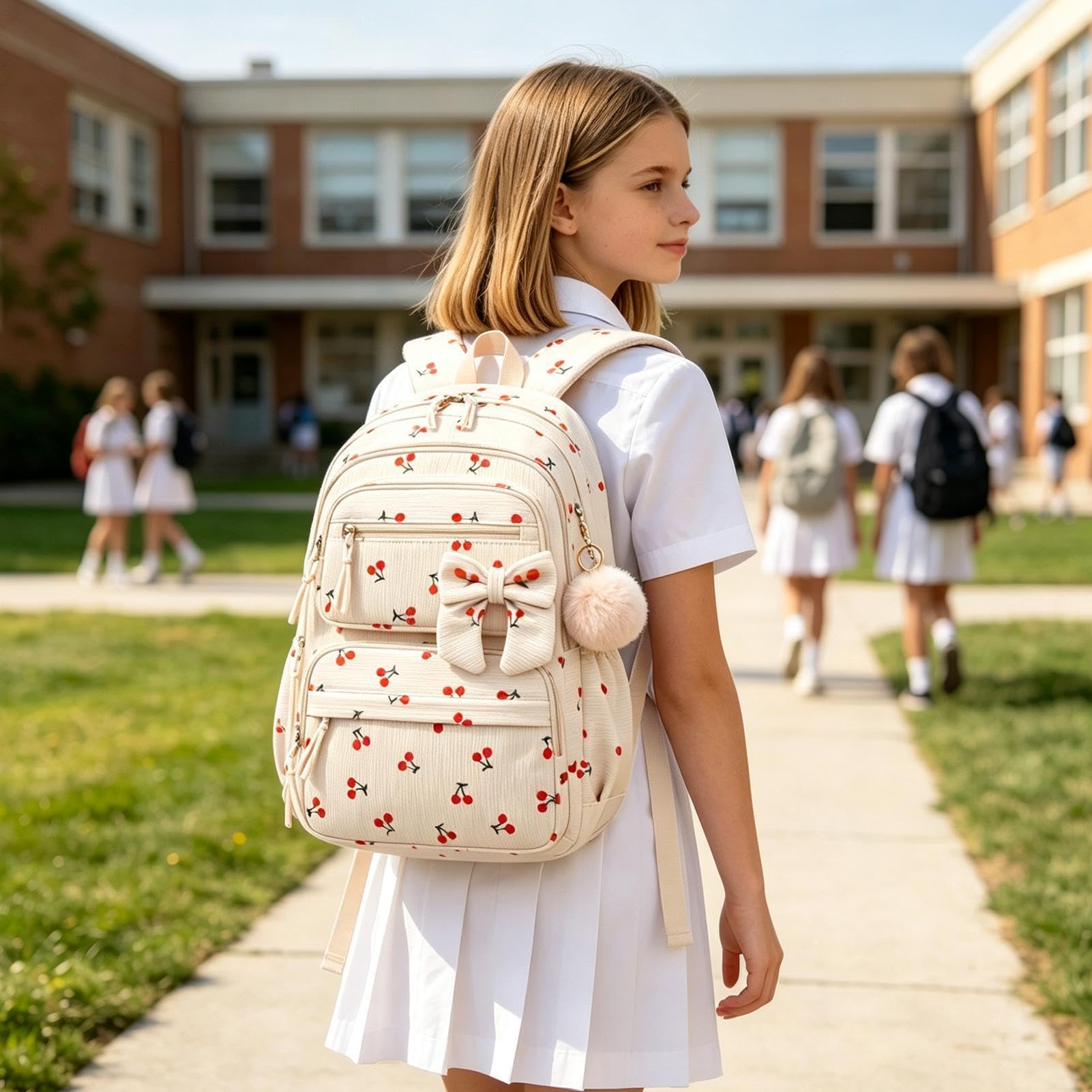 Set De Mochila Y Mochila Impermeable Y Transpirable | Bolso Escolar Gran Capacidad Para Niñas Niños Preescolar Primaria Regreso A Clases Viajes Estudiantes Diario