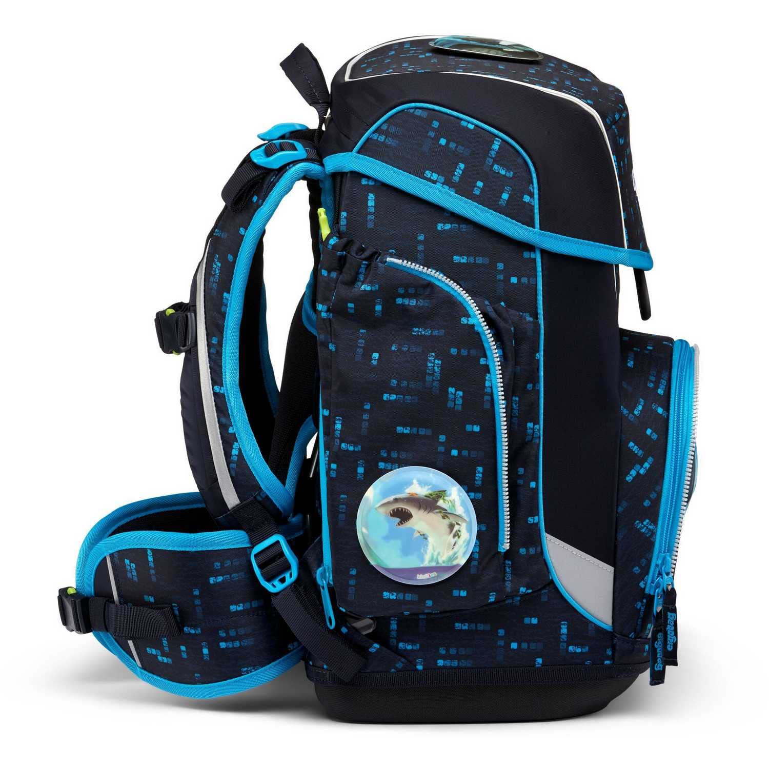 ERGOBAG Cubo Deep DiveBear Rucksack, Unisex, für Jugendliche, Mehrfarbig, Einheitsgröße