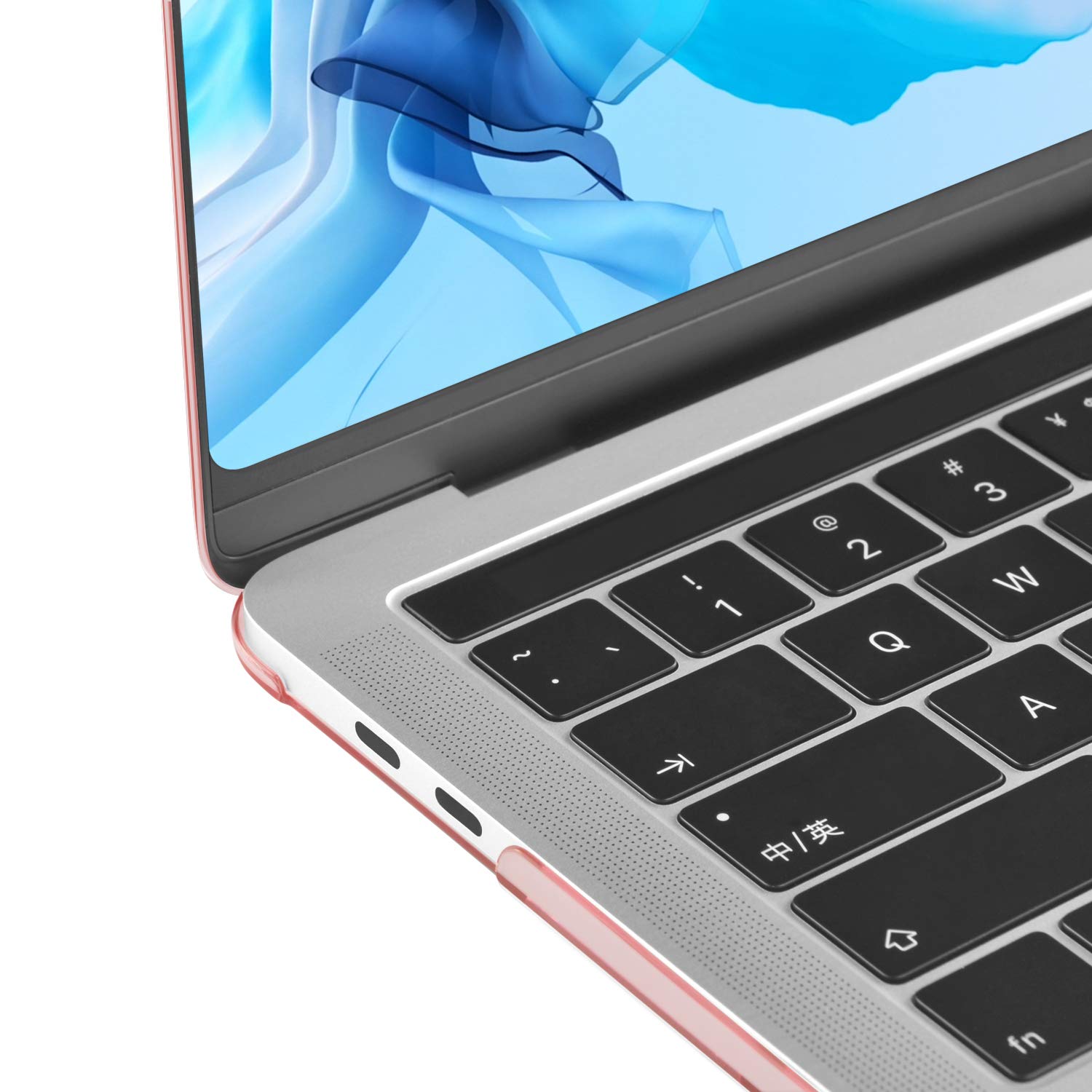 TECOOL Funda para MacBook Pro 13 Pulgadas 2016-2022 (M2 M1 A2338 A2289 A2251 A2159 A1989 A1706) con Touch Bar, Carcasa de Plástico Ultrafina y Cubierta del Teclado UE, Negro — view 153