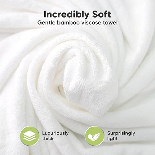 Miniatura 2 de KeaBabies Toalla de bebé con capucha para recién nacido, viscosa derivada de bambú, toallas de baño grandes con capucha para niños, niñas, niños