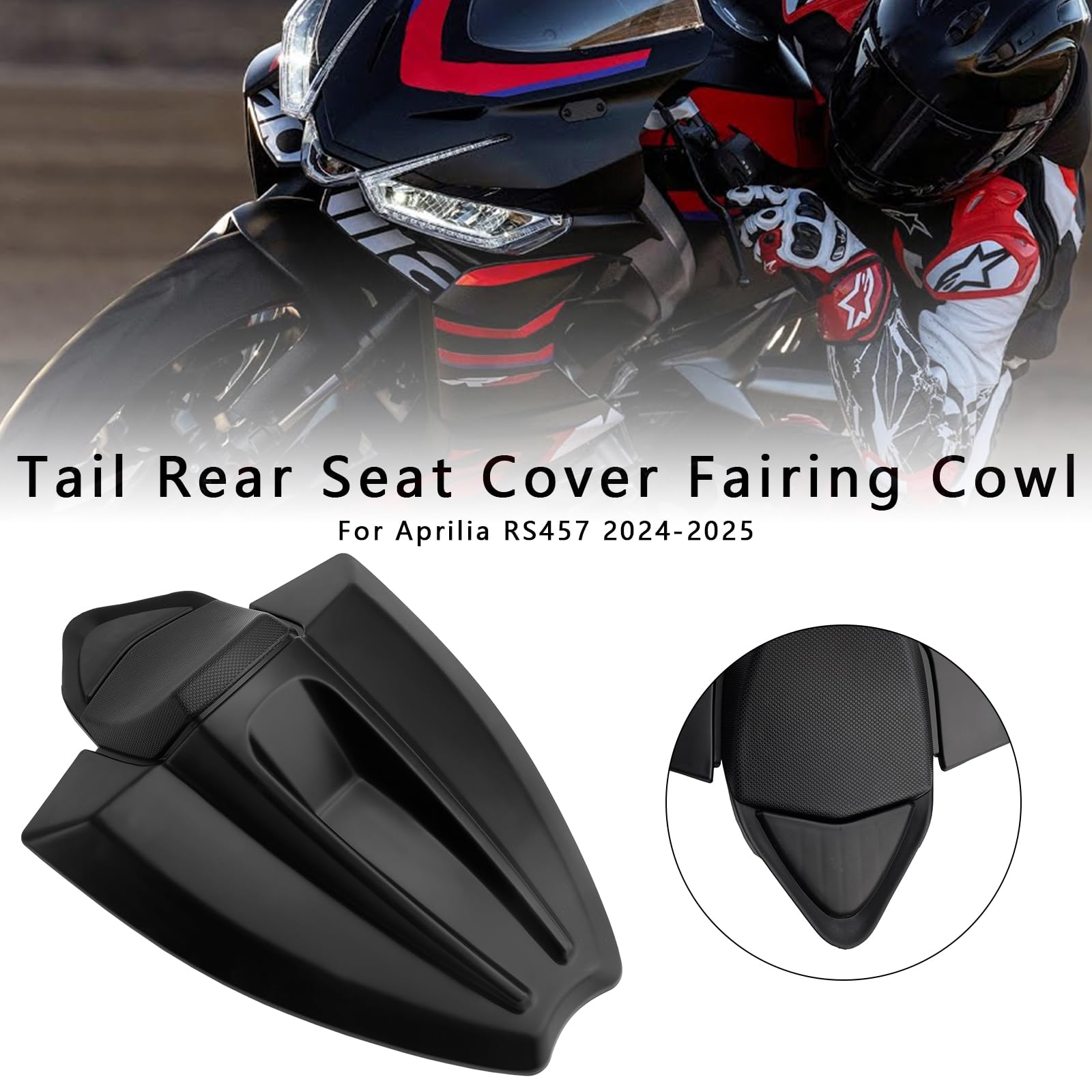 Tail Rear Seat Cover Fairing Cowl für Aprilia RS 457 2024-2025 Matt Black